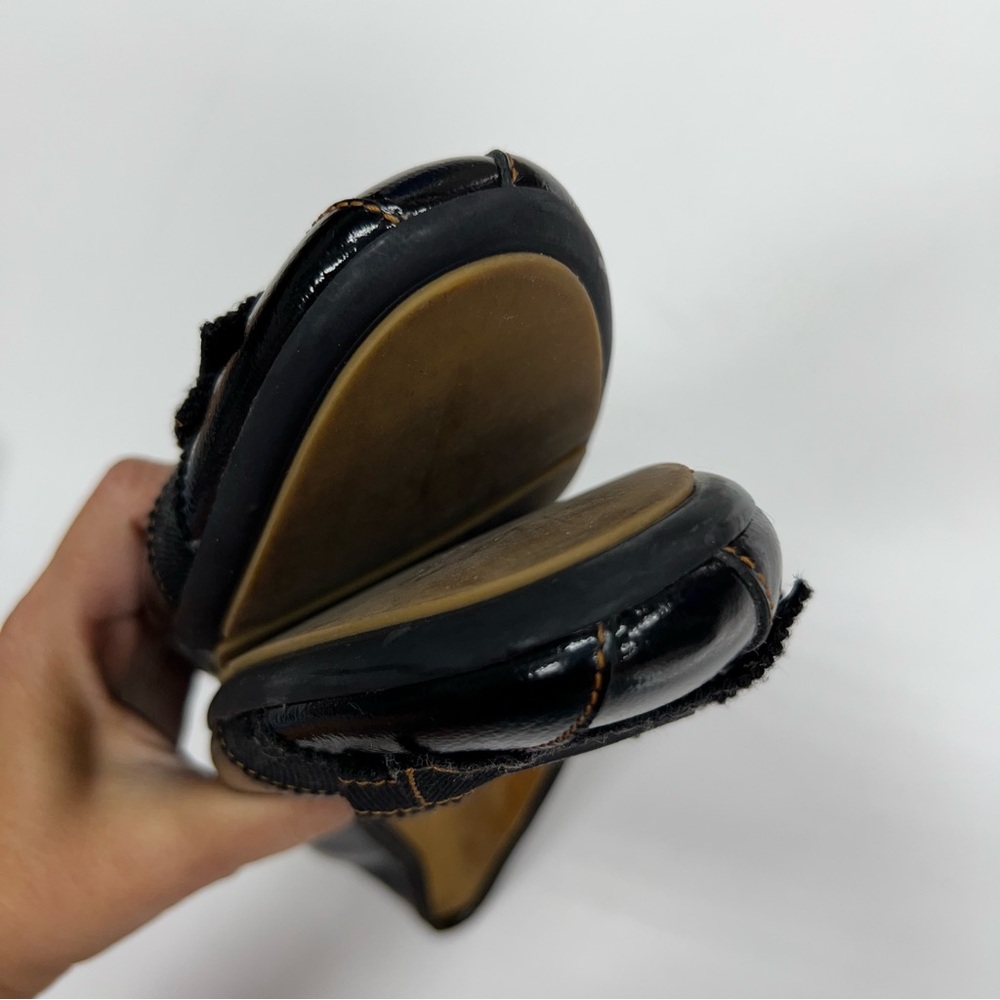 Salvatore Ferragamo Patent Leather Ballet Flat Shoes Size 8.5 - Picture 11 of 15